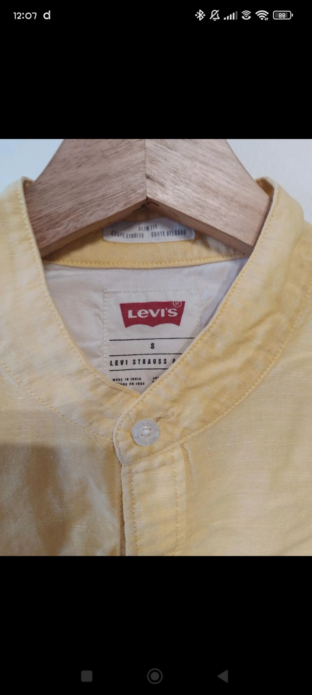 Yellow Levi's shirt size S – photo 3